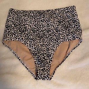High waisted swim suit bottom